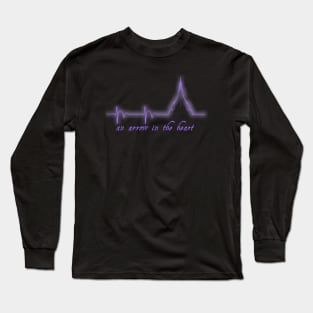Arrow In the Heart Purple Long Sleeve T-Shirt